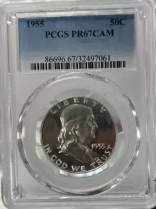 1955 PCGS PR67DCAM Franklin half - Picture 1 of 2