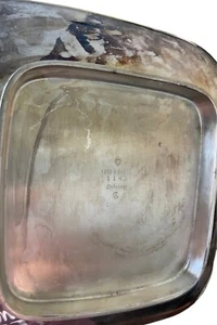 Mid Century Reed & Barton Silver plated Square Bowl Embassy 1141 8" X 8" - Picture 1 of 3