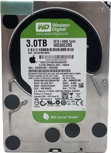 Apple Certified 3TB HD 3.5" WD Caviar GREEN WD30EZRS Western Digital for eMac - Picture 1 of 4