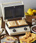 PEANUTS Grilled Sand Maker Double + Waffle Plate Set Ecru BOE092-SET-WAFFLE-ECRU