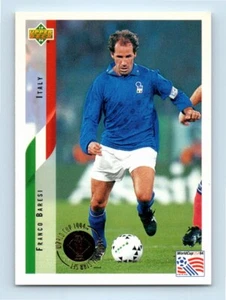 Tarjeta de fútbol Franco Baresi 1994 Upper Deck World Cup Heroes and All-Stars #33 - Imagen 1 de 2