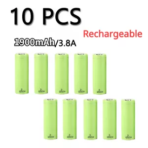 10 PCS New 2.5V-4.2V 1900mAh NCR18500A 18500 Camera Rechargeable Li-lon Battery - Picture 1 of 4