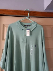 Polo Ralph Lauren Polo Shirt Mens Size 3XLT Light Green New with Tags - Picture 1 of 1