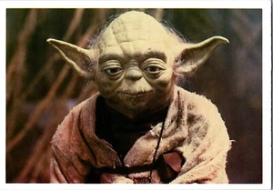 1980 Topps Star Wars Empire Strikes Back Giant Photo Card #17 Yoda - Bild 1 von 2