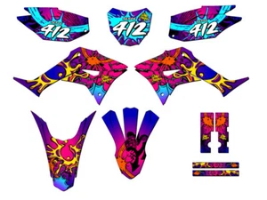 2019-2023 CRF 250 F ZANY Pink Senge Graphics Kit Compatible with Honda - Picture 1 of 10
