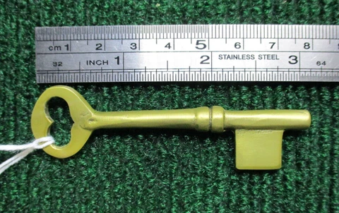 3 1/8" BRASS BIT KEY BLANK - PERFECT for OLD LOCKS (33223) Cover