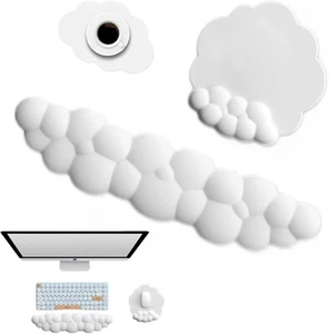 Wygodna podkładka pod mysz Clouds z podkładką na nadgarstek - do biura i gier - Zdjęcie 1 z 11
