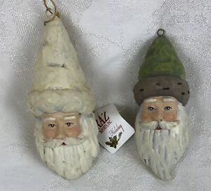 Resin Woodland Santa Christmas Tree Ornaments Raz Imports