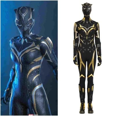 Disfraz de Pantera Negra Wakanda Forever Shuri Traje con disfraces Ver3 Hecho a mano Foto 1 de 4