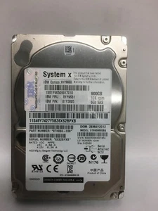 81Y9651 IBM 10K 900GB 6GBPS SAS 2.5 inch-SFF HS HardDrive 81Y3805 System x - Picture 1 of 1