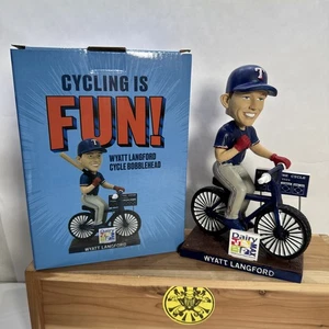 Wyatt Langford Texas Rangers Bobblehead Cycling Is Fun! SGA 5/12/25 - Picture 1 of 12