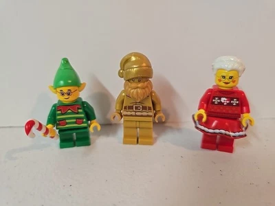 Lego Golden Santa Mrs Claus & Elf Christmas BAM 2025 Build-A-Minifigure - NEW - Image 1 of 4