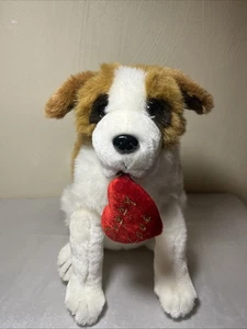 "Cachorro de San Bernardo Peluche Cachorro Amor Corazón Ático Internacional 11""" - Imagen 1 de 12