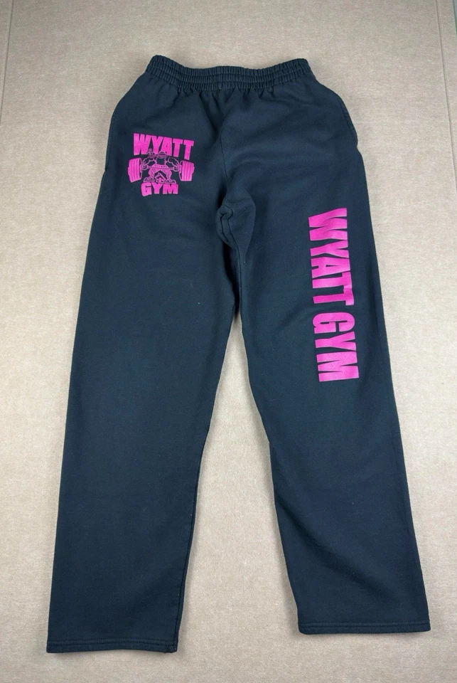 Pantalones deportivos WWE para hombre S negro rosa logotipo Bray Wyatt gimnasio joggers lucha libre Foto 1 de 4