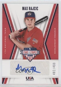 2019 USA Baseball Stars & Stripes 17U National Team Signatures Max Rajcic Auto - Picture 1 of 3