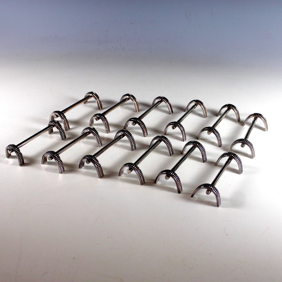 12 descansos de faca Ercuis Silverplate Porte Couteaux na caixa - Imagem 1 de 4