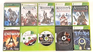 Microsoft Xbox 360 Spiele Konvolut Bundle 10 Stück (Assassin's Creed, NFS, Tron) - Bild 1 von 1