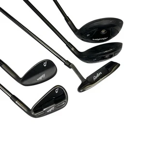 Robin Golf Iron Club Set Black Hybrid, Fairway, 7, SW, Putter Mens Flex Graphite - Picture 1 of 14