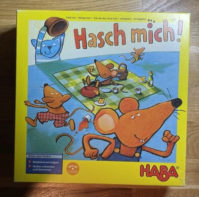 HABA Hasch mich ! Spiel  ab 4 Jahre  2-7 Spieler sehr guter Zustand - Bild 1 von 4