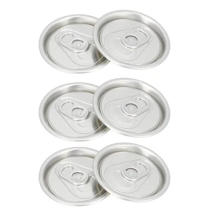 Tapas de latas de bebidas de aluminio de 50 piezas cubiertas de anillo y tracción - Imagen 1 de 12