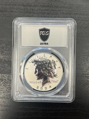 Peace Dollar Rev PR70 Two-Coin Reverse Proof Set 2024-S - Image 1 of 2