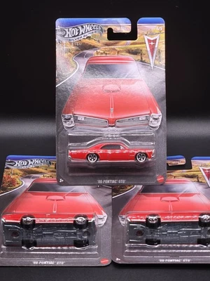 🔥Nuevo 2025 Hot Wheels Silver Series '66 Pontiac GTO Chase-Metal Base Lote de 3🔥 Foto 1 de 2