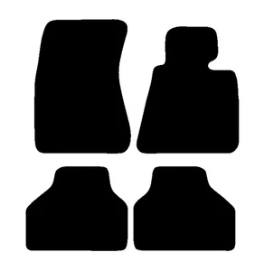 CAR MATS FOR BMW 7 SERIES E65 2001 TO 2009 ALL WEATHER TAILORED BLACK CARPET MAT - Picture 1 of 11
