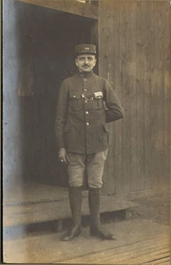 CARTE PHOTO GUERRE 14/18 SOLDAT MANNHEIM ?? LAZARETH 1918 - Imagen 1 de 1
