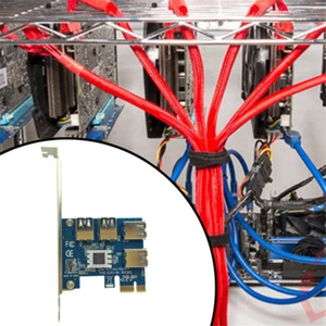 Lo último PCI Express Tarjeta Elevadora PCI-E 1x a 16x 1 a 4 PCIE USB 3.0 Ranura Multiplicador - Imagen 1 de 11
