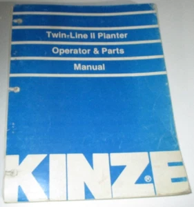 Kinze Twin-Line II Pflanzgefäß Bediener & Teilehandbuch Katalog 1988 ORIGINAL! - Bild 1 von 5