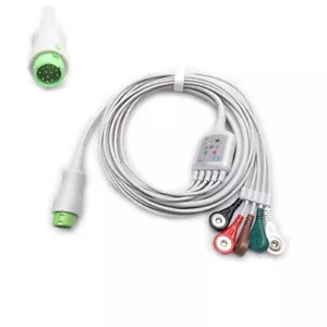 ECG Cable 5 leads Sanp AHA 12 pin for T5/T8/IPM8/UMEC8/IMEC10 Mindray Compatible - Picture 1 of 1