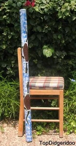 47"\120cm DIDGERIDOO Native Aborigines Hand Paint Art + Tasche + Bienenwachs Mundstück - Bild 1 von 6