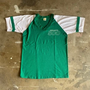 1970s VINTAGE 70s INDIANAPOLIS INDY 500 RACE SOUVENIR T-SHIRT MEN SZ S 80s COLTS - Picture 1 of 6