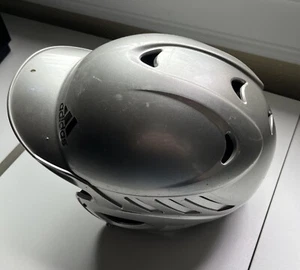 Adidas Adjustable Boys Silver Baseball Helmet 7-7.5” - Picture 1 of 8