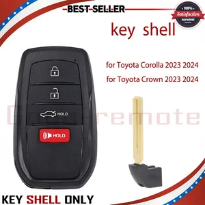 4-Button Remote Car Key Shell For 2022 2023 Toyota Corolla Crown 2024 HYQ14FBW - Picture 1 of 5