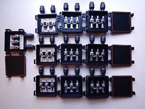 Ten-10 Solar panel junction box solar cells diy 3x6 6x6 waterproof 10 amp diodes - Foto 1 di 7