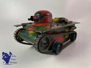 ALTES SPIELZEUG JOUSTRA REF 406 EX FABRIK SAMMLUNG LEONARD PANZER FEUERPANZER C.1936 - Bild 1 von 10