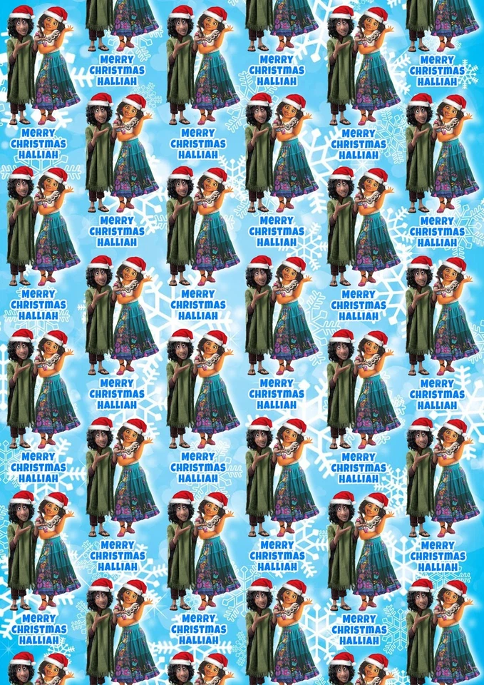 DISNEY ENCANTO Personalised Christmas Gift Wrap - Disney Encanto Wrapping Paper - Image 1 of 1