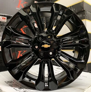 26” CK159 G10 BLACK WHEELS CHEVY Silverado Tahoe Suburban Yukon Sierra Escalade - Picture 1 of 12