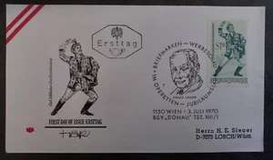 1970 Austria Famous Operettas FDC ties 1.5S stamp cd Wien-Lorch - Bild 1 von 2