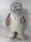 Kellytoy K Luxe Baby 12” Floral Cuddle Bunny Rattle Plush Stuffed Animal Crinkle