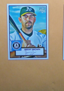 2006 Topps '52 Rookie Card Baseball Rookies #112 JEREMY BROWN A's