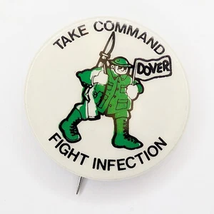 RARE WWII c1940s Dover England Fight Infection Soldier Reminder Army Base Vintage 6J - Bild 1 von 4
