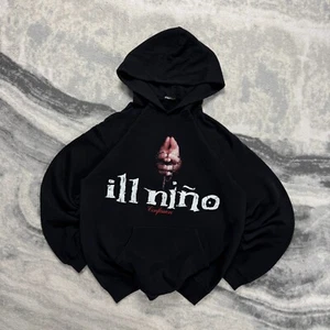 Vintage FOTL Ill Nino 2003 Confession Runner Rage Black Pullover Sz S Hoodie - Picture 1 of 8