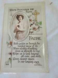 Vintage Postcard Religious Faith Photocard - Picture 1 of 3