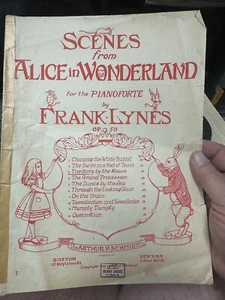 L 1908 9x12 Lewis Carroll Noten SZENEN AUS ALICE: Die Geschichte der Maus - Bild 1 von 2