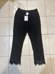 Neu mit Etikett Wayf Medium Damenhose schwarz Spitze - Bild 1 von 8