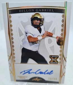 2022 Leaf Trinity Dillon Gabriel RC Auto Gold #10/10 # BA-DG1 - Picture 1 of 3