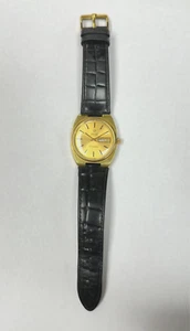 Reloj OMEGA Seamaster Vintage Día/Fecha Chapado en Oro 14kt Automático Correa Cuero - Imagen 1 de 12