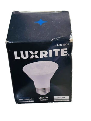 Luxurite LED PAR20 Bright Light 5000k Base E26 120V 7W - Image 1 of 4